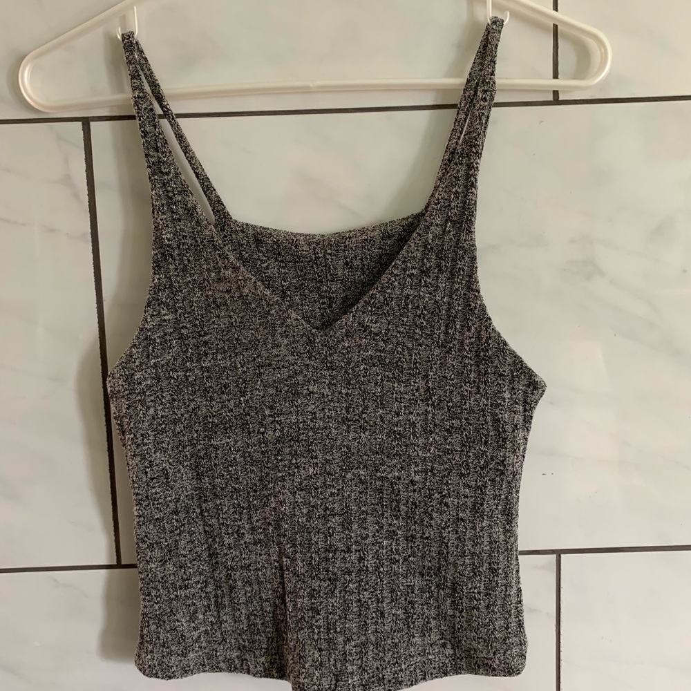 NWOT Knitted grey tank top